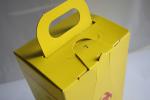 5L 7L Biodegradable Biohazard Sharps Container Yellow Color For Hospital