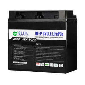 Quality ​Elite LFP 12v 20Ah Lithium Ion Battery , Deep Cycle LiFePO4 Li Ion Battery wholesale