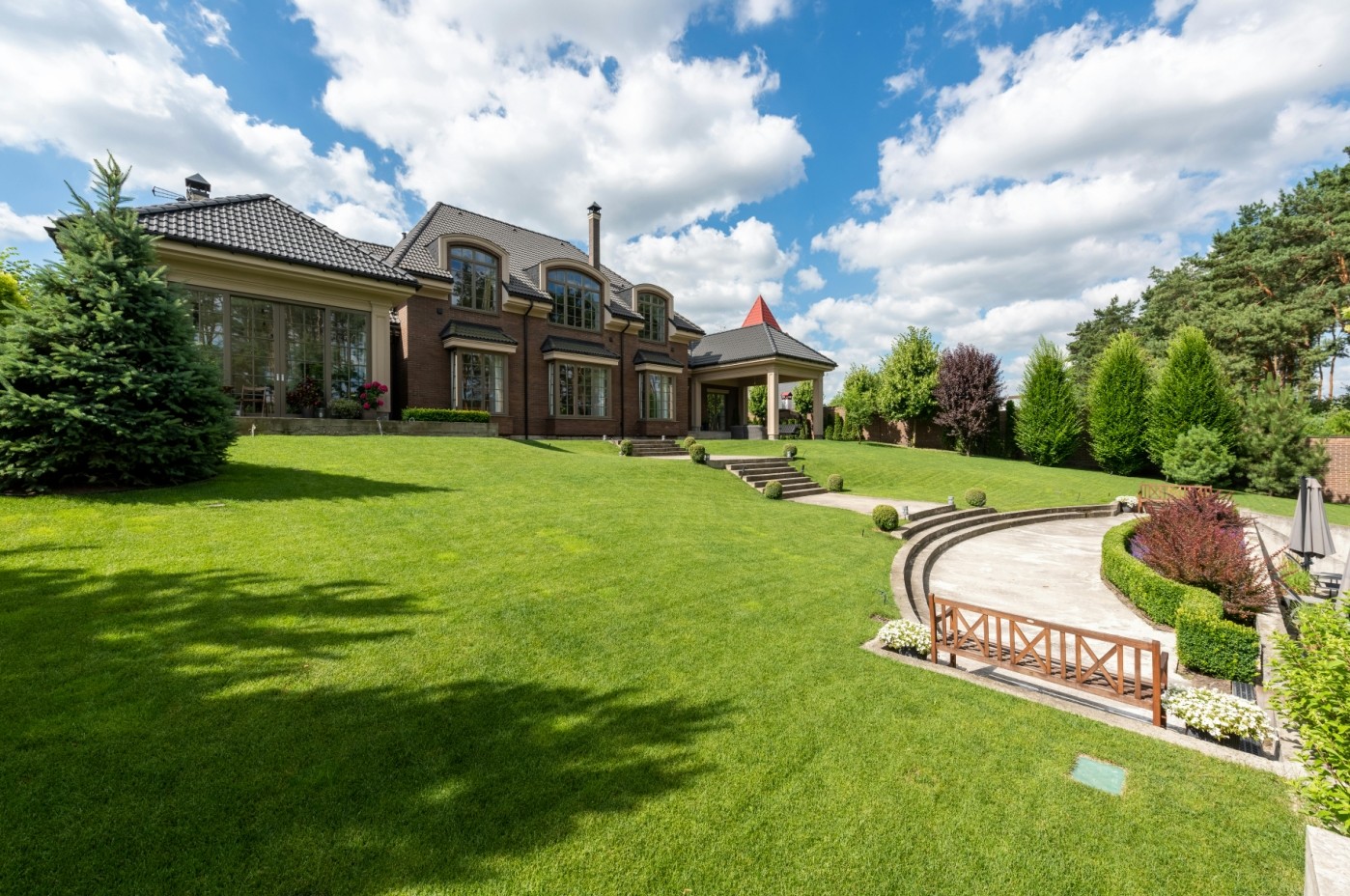 Long Service Life Garden Artificial Grass Landscaping Turf