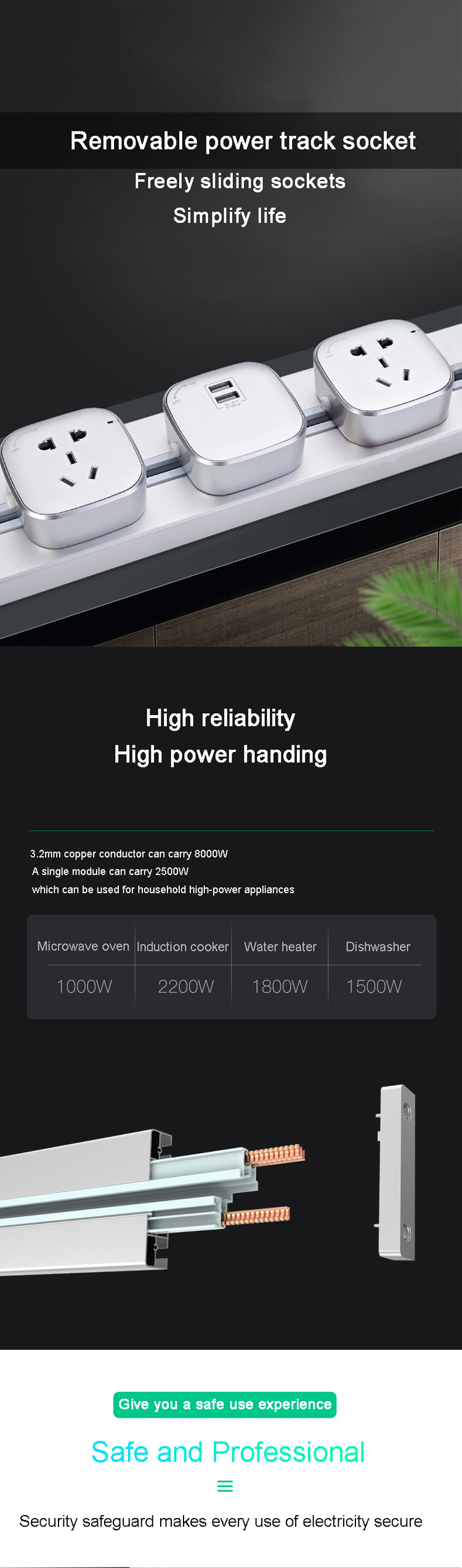 100000 Times Mechanical Life USB Charger Pop Up Socket Box for Data Conference Tabletop
