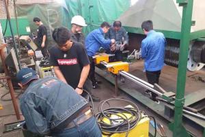 Quality 1200mm Sugar Cane Mill Roller Overlay Hardfacing Machine wholesale