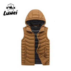 Quality Zipped Plus Size Bubble Vest Quilted Outdoor Waistcoat Vest With Pocket wholesale