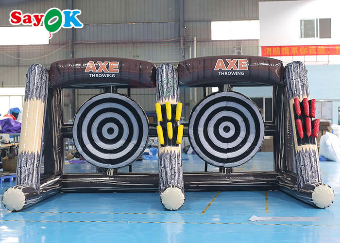 0.55mm PVC Inflatable Sports Games Carnival Inflatable Axe Throw Dart Double Lane