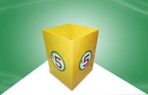Quality Glossy Lamination Yellow Cardboard Display Bins For Promoting Dvds wholesale