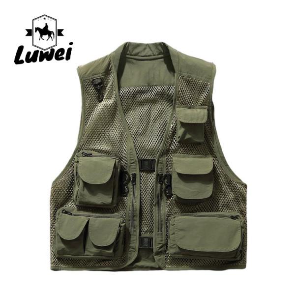 Hot Sale Outdoor Men's Photography Vest Camouflage Utility Mesh Vest Multi