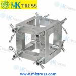 20*2mm Main Tube Square MK 100 mm Small Stage Lighting Truss for Live Performanc