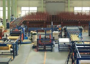 Quality Wall Roof Tile Sawing PU Sandwich Panel Line 3 - 8m / Min High Efficiency wholesale