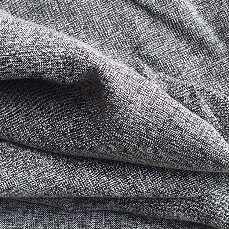 Woven Plain Two-Tone Polyester Cotton Imitation Linen Shirting Fabric