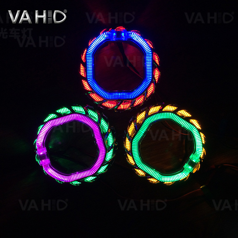 CH13S 2.5inch Square double Crystal angel eye Bixenon Car hid xenon projector kit