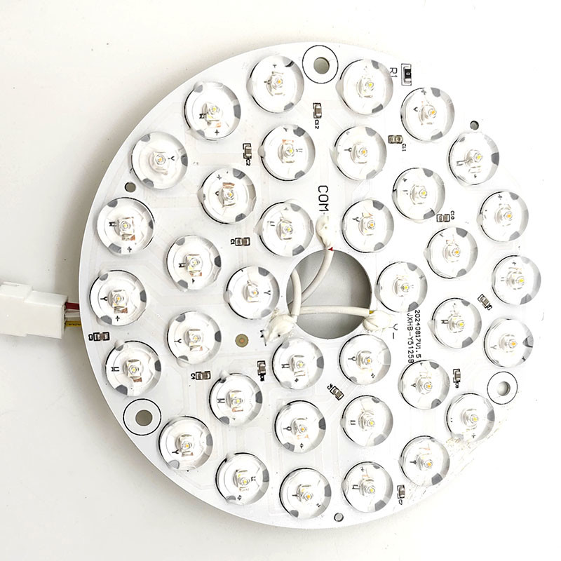 High Lumen 230V 15W 110MM 36V 3CCT Spare Part Ceiling Fan PCB Board Driver Less LED Modules Dimming And Color Adjustment