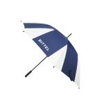 Pongee Fabric Canopy Manual Open Umbrella Black Metal Frame
