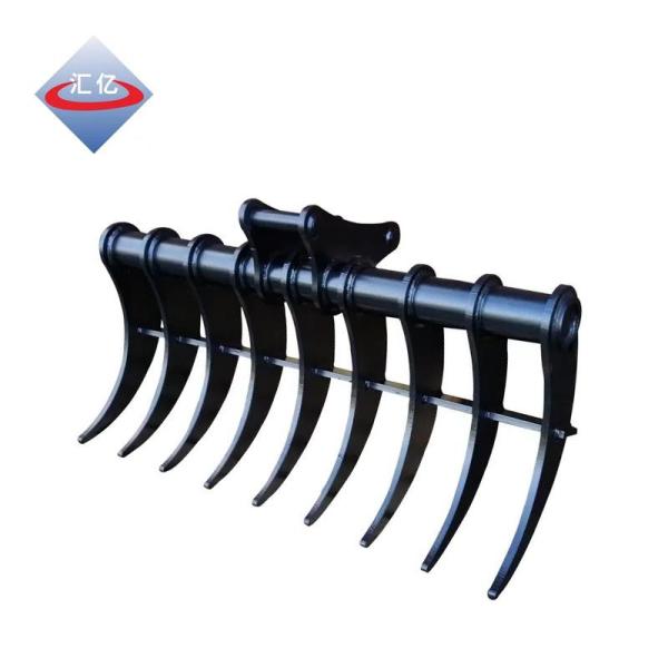 WH 60 Machinery Digger Rake Bucket NM400 Excavator Grapple Rake