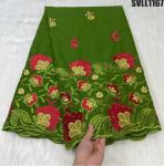 wholesale 100% cotton fabric embroidery cotton fabric voile lace senegal cotton