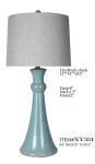 TC Porcelain Simple Modern Table Lamp 14*30.25" Blue White
