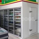 Glass Door Display Walk in Cooler Freezer Room for Storing Food and Drinks