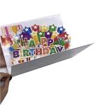 Musical LED 3D Happy Birthday Cards Pop-Up Accepted OEM Service