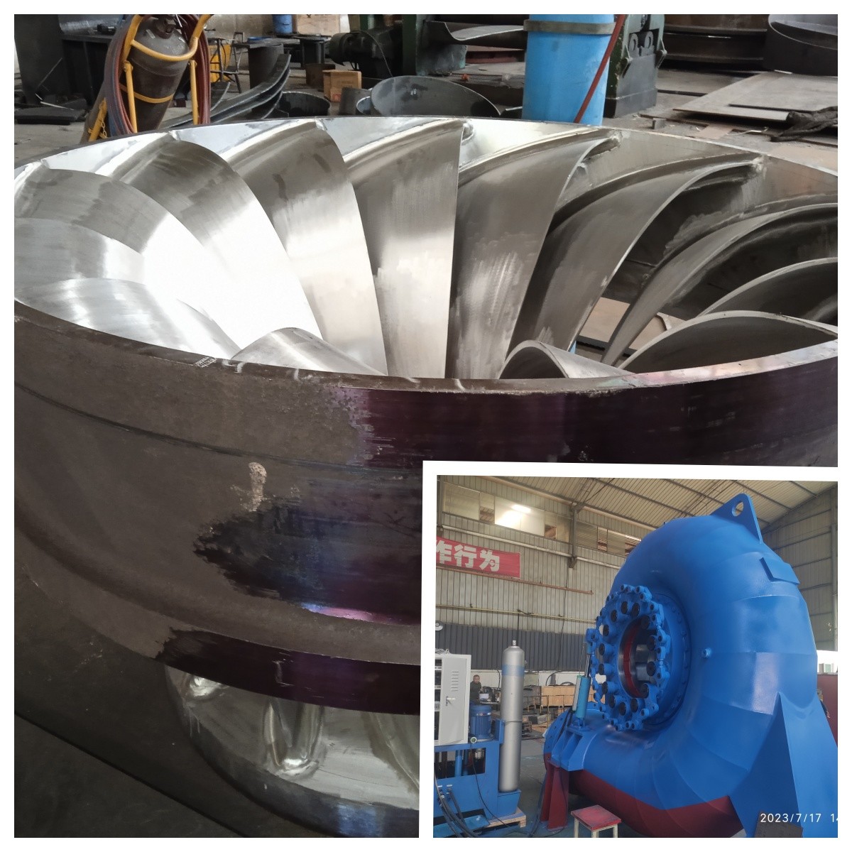 Francis Turbine Generator 450-1000RPM Rated Head 20m-300M Rated Voltage 400V-10kV