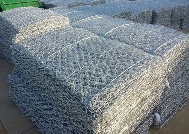 2x1x0.5m Hot Dipped Galvanized PVC Coated Gabion Box Green Flood Control