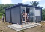 Grey Iron Grey Steel Frame Detachable Sandwich Panel Container House