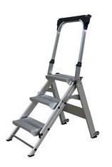 Quality 3 Steps Safety Aluminum Step Ladder Easy Lifting H1245X543x865mm wholesale