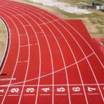 Indoor & Outdoor 8-13mm Spray Coated Sandwich Athletic Rubber Running Track