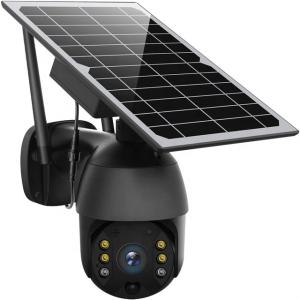 Quality PIR Radar Tuya Smart Camera PTZ 355 Solar Powered Wireless Outdoor Security Camera wholesale