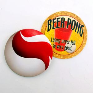 Quality Eco Friendly Paper Promotional Drink Coasters Custom Shaped High Temperature Resistant wholesale