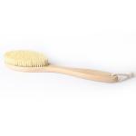Customizable Bath Shower Brush For Body Dry Skin Natural Beech Wood Sisal