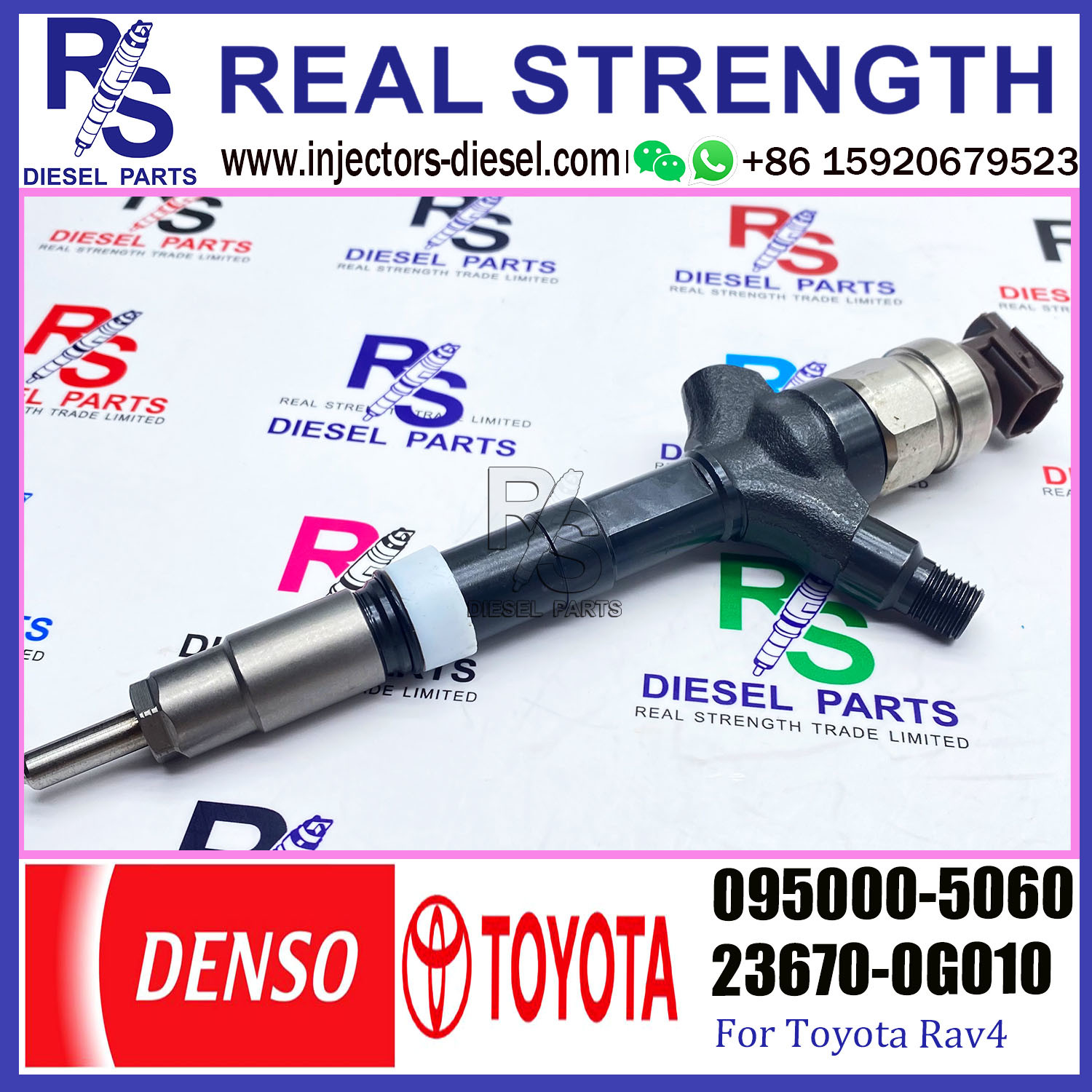 0950007580 Toyota Rav4 Diesel Injectors 095000-7580 23670-0G010 095000-5060