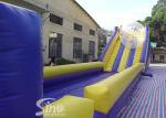 5.0m high inflatable zorb ball race slope with safety stopper for kids outdoor