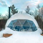 Winter Inner Heated Outdoor Igloo Dome Geodesic Party Tent In Costa Rica