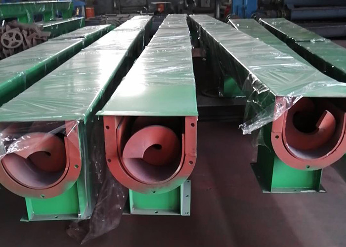 Large Torque Shaftless U Trough Screw Conveyor Low Energy Consumption