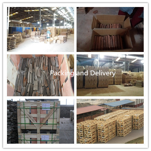 Artificial Cement Faux Stacked Stone Veneer For Wall Building Construction