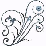 Wrought Iron Rosettes / Steel Panel / Decorative Wrought iron flower