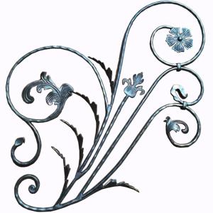 Quality Wrought Iron Rosettes / Steel Panel / Decorative Wrought iron flower wholesale