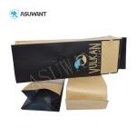 Kraft Paper PE PET Coffee Tea Bags Flat Bottom Biodegradab With Degassing Valve