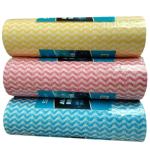 50GSM Spunlace Disposable Polishing Cloths , Antibacterial Kitchen Cloth Wipes
