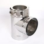 Easy Assembly Single Wall Black Stove Pipe 90 Degree Elbow Satin Black Finish