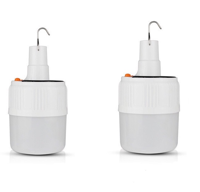 Emergency Hook 5000K Battery Operated Solar Lights Rechargeable Solar Bulb