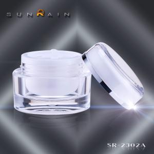 Quality SR-2302A 15G 30G 50G Plastic Cosmetic Jars with Screw cap Sealing Type wholesale