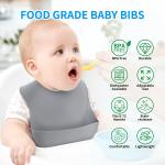 BPA Free No Harmful Food Grade Silicone Baby Feeding Napkin Safe In Boiling