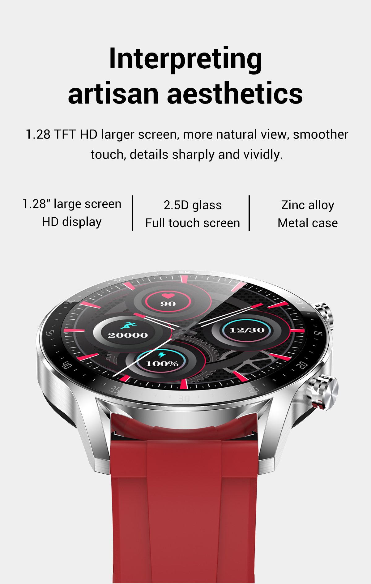 Multi Language Smart Watches Unisex Round Display 320x240 For Women