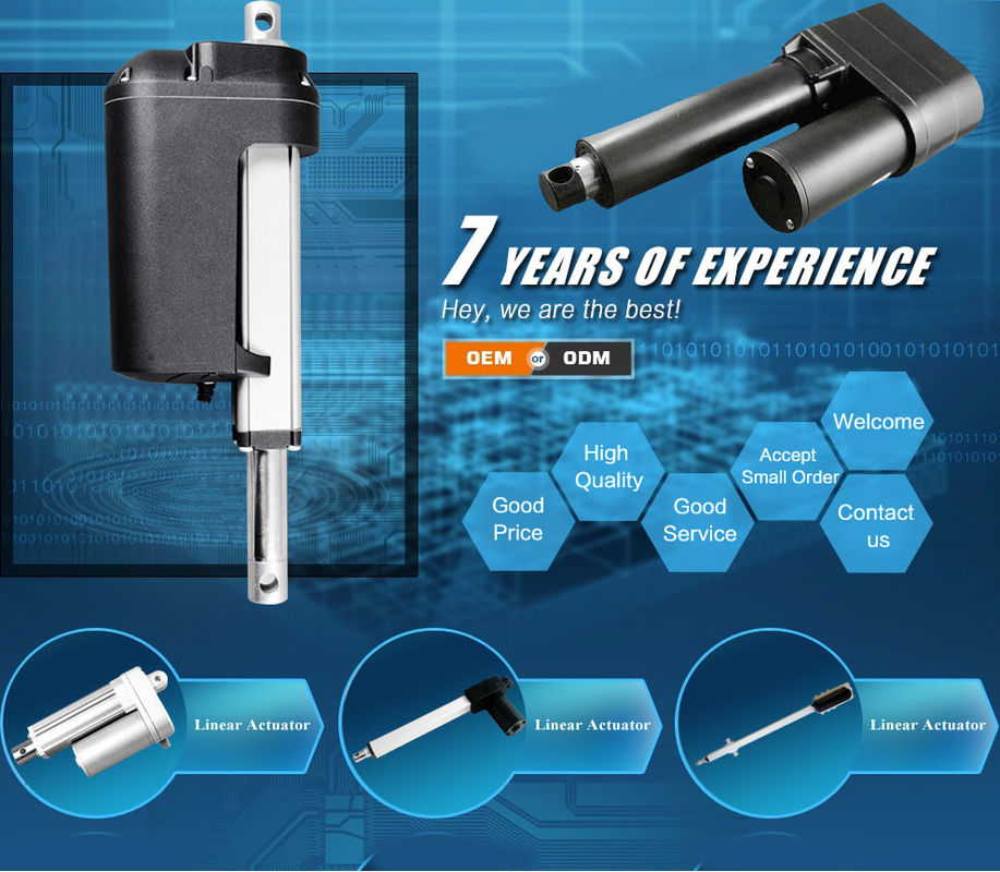24v dc 500mm stroke powerful linear actuator with hall sensor for single axis solar tracker