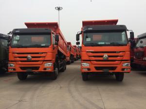 Quality HW76 Cab Heavy Duty Dump Truck For Normal Roads / Tough Roads Transportation wholesale