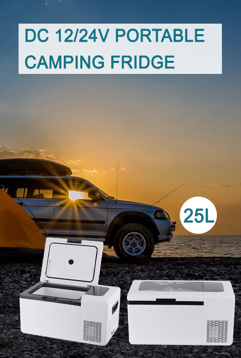 Mini Portable Car Refrigerator Freezer For Tent Detachable Battery Option