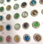 wholesale large quantity plastic shirt coat button shine stone button for