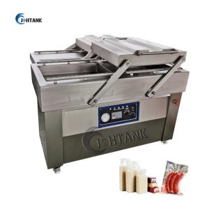 Quality Food Vegetables Rice Dual Chamber Vacuum Sealer Machine 1.5KW wholesale