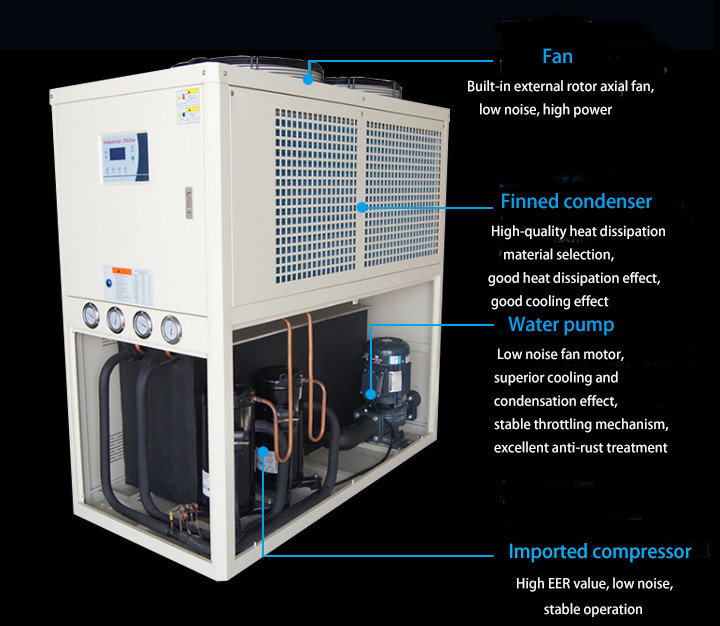 KUB1000 air Cooled Condensing Units 10HP Water Chiller Refrigeration Chillers