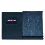 10W Fast Charging Leather Qi Wireless Charger Pen Holder Custom