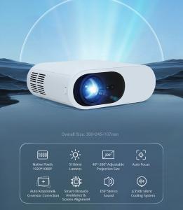 Quality Portable Commercial Movie Home Theater Projectors 510ANSI Auto Focus And Keystone Correction wholesale